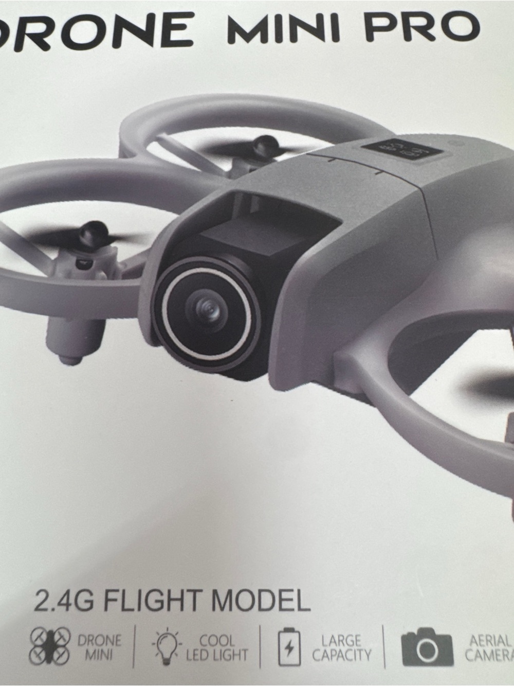 DRONE Mini Pro 2.4G Flight Model Quadcopter w Aerial Camera & LED Light NEW!